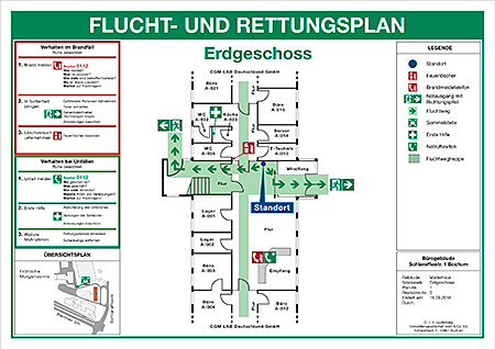 Bild für Flucht- und Rettungspläne