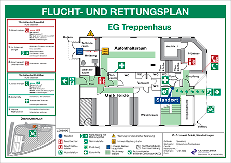 Bild für Flucht- und Rettungspläne