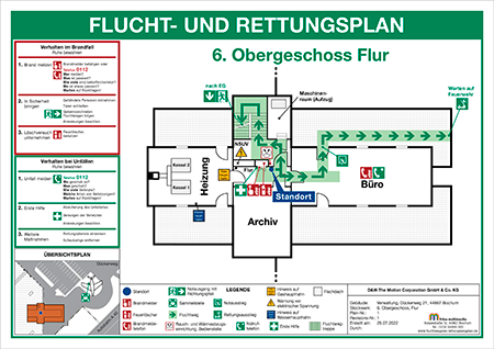 Bild für Flucht- und Rettungspläne