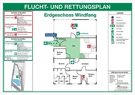 Bild für Flucht- und Rettungspläne